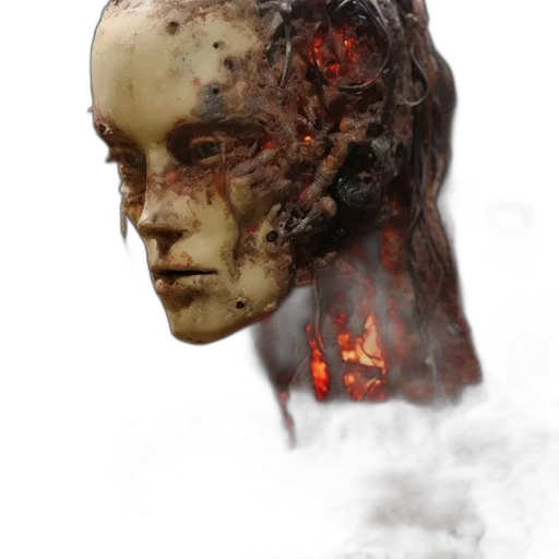 face, mask, robot, creature transparent PNG cut-out