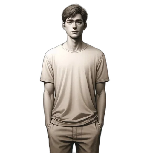 jacket, staff, face, photorealistic transparent PNG cut-out