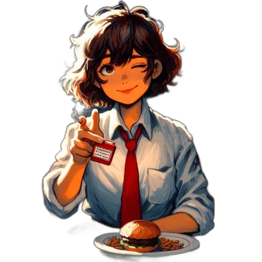 food, staff, face, jacket transparent PNG cut-out