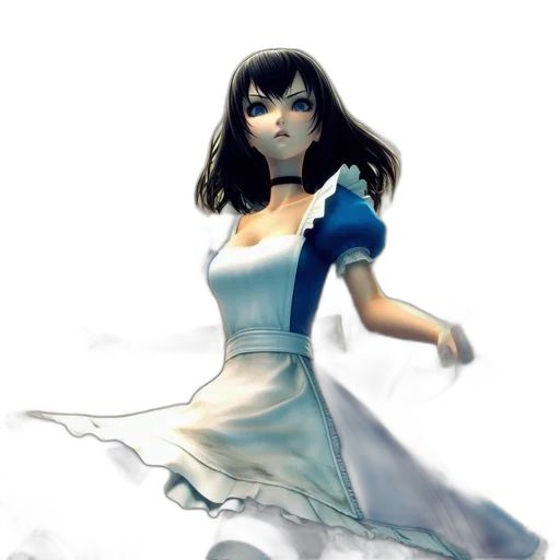 dress, face, robot, concept art transparent PNG cut-out