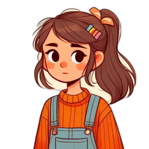 staff, hair, jacket, face transparent PNG cut-out
