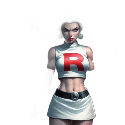 robot, dress, concept art, 3d render transparent PNG cut-out