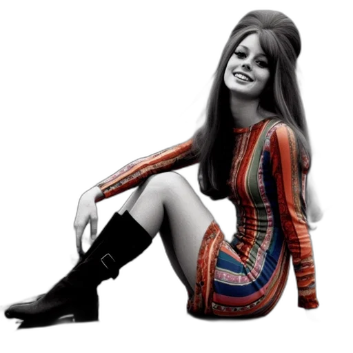 dress, hair, shoes, photorealistic transparent PNG cut-out