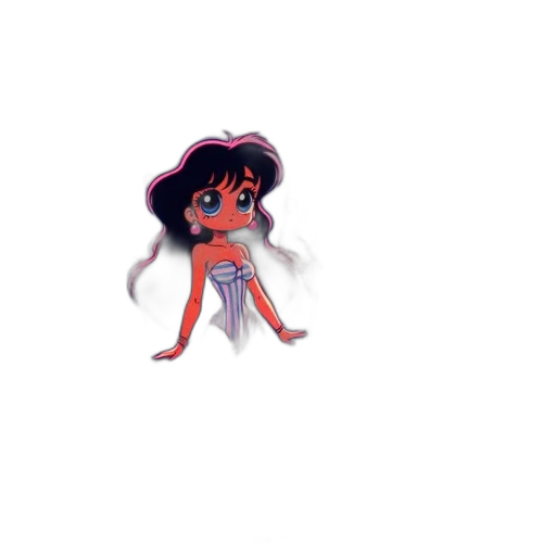 creature, hair, staff, pixel art transparent PNG cut-out