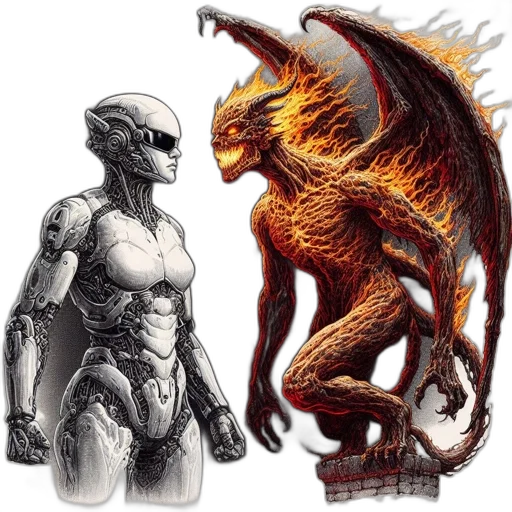 dragon, concept art, fantasy art, comic book art transparent PNG cut-out