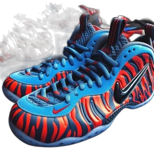 shoes, 3d render, pair, vibrant transparent PNG cut-out