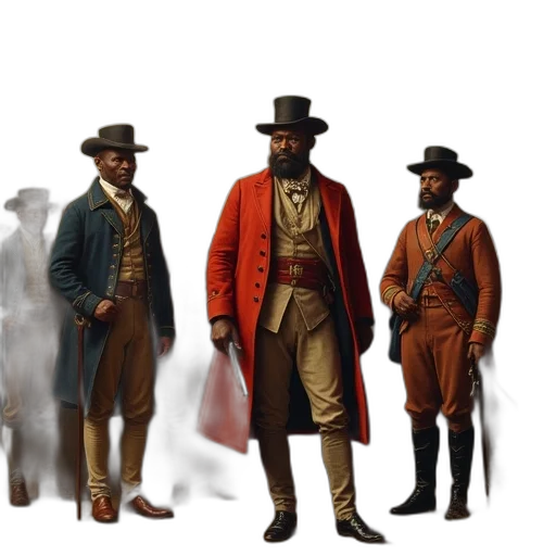 staff, jacket, hat, concept art transparent PNG cut-out