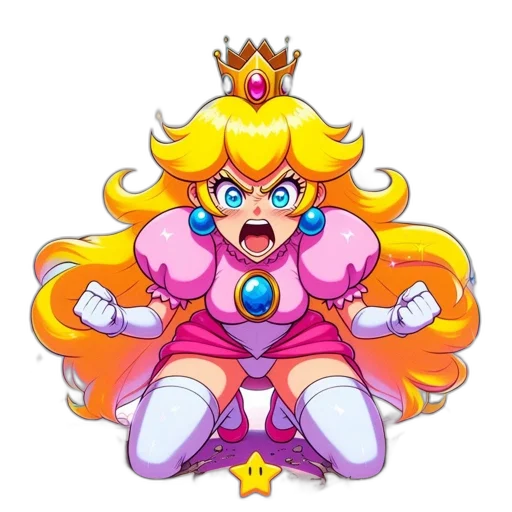 crown, staff, dress, weapon transparent PNG cut-out