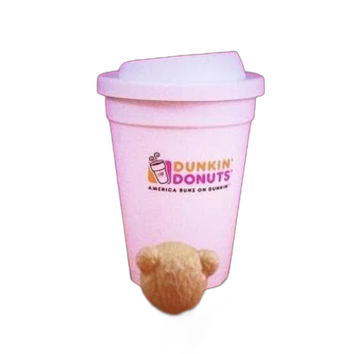 food, 3d render, vaporwave, dunkin transparent PNG cut-out