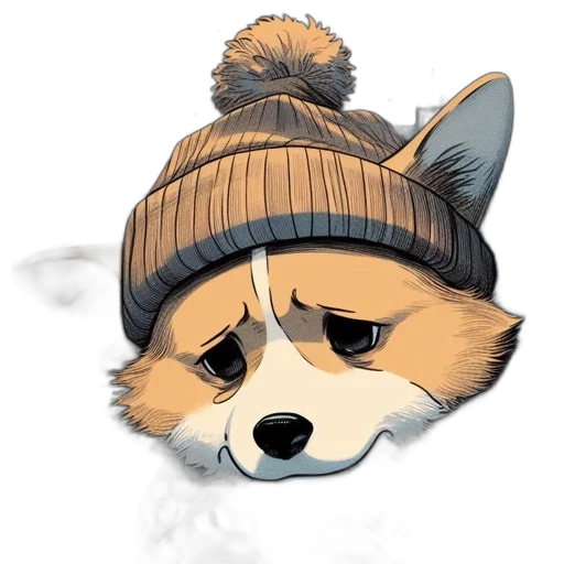 hat, mask, jacket, animal transparent PNG cut-out