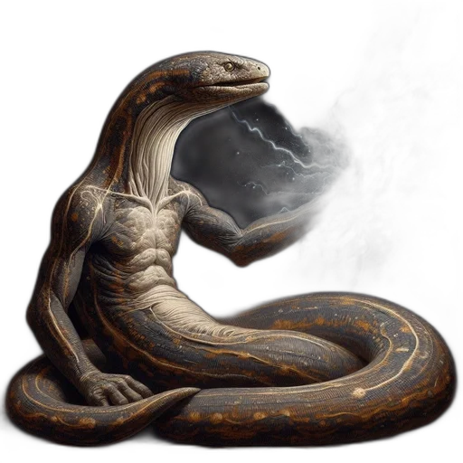 dragon, creature, animal, staff transparent PNG cut-out