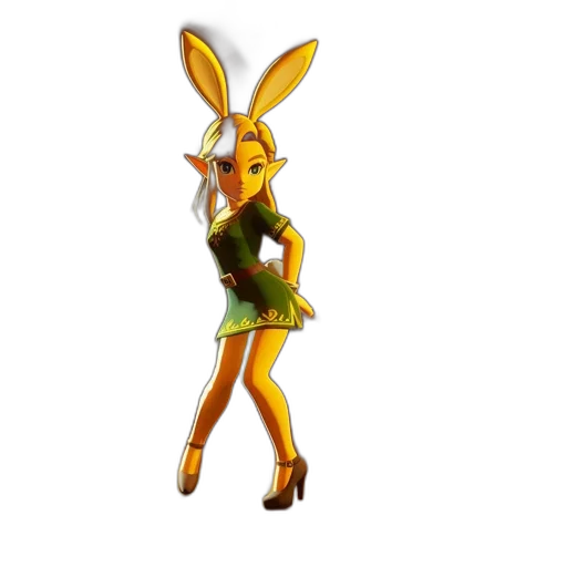 dress, staff, animal, pixel art transparent PNG cut-out