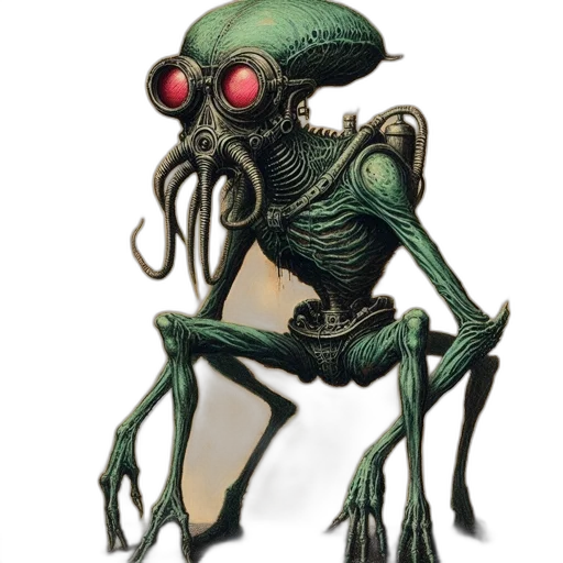 creature, robot, animal, staff transparent PNG cut-out