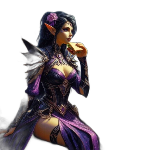 food, fantasy art, concept art, 3d render transparent PNG cut-out