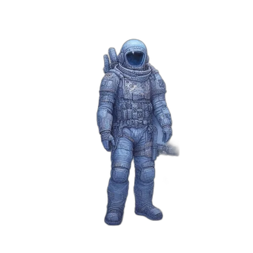 robot, creature, concept art, 3d render transparent PNG cut-out