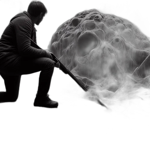 umbrella, mask, staff, jacket transparent PNG cut-out