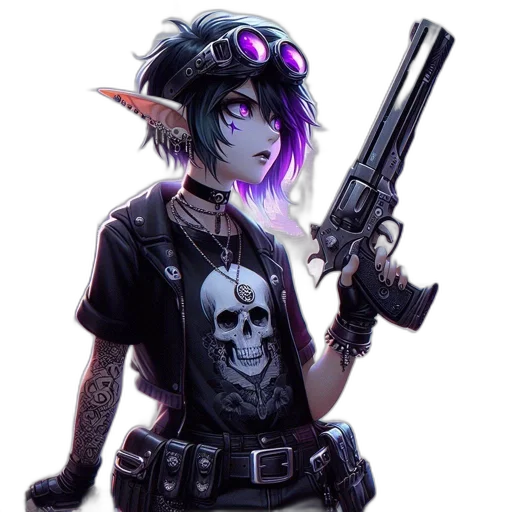 weapon, staff, cyberpunk, concept art transparent PNG cut-out