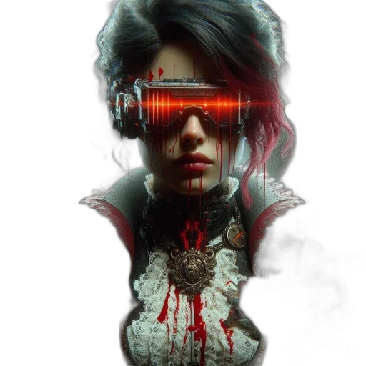 face, mask, cyberpunk, concept art transparent PNG cut-out