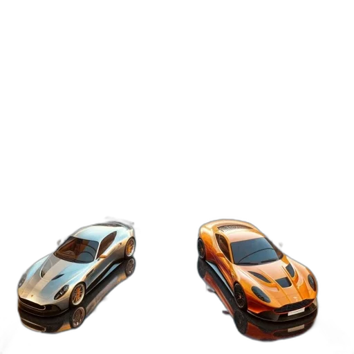 car, 3d render, concept art, photorealistic transparent PNG cut-out
