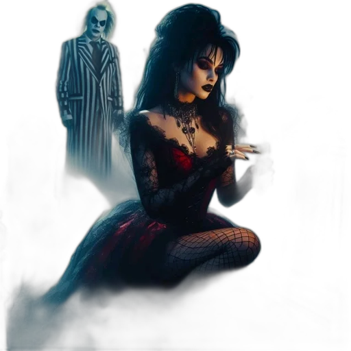 dress, concept art, comic book art, fantasy art transparent PNG cut-out