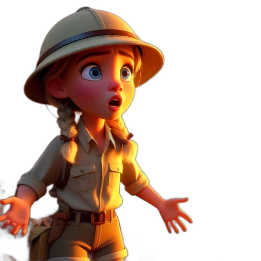 hat, staff, 3d render, concept art transparent PNG cut-out