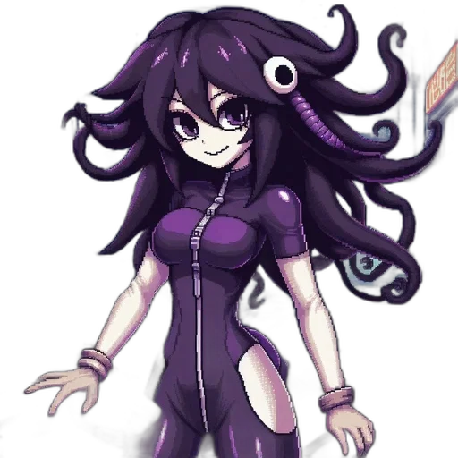 staff, hair, creature, dress transparent PNG cut-out