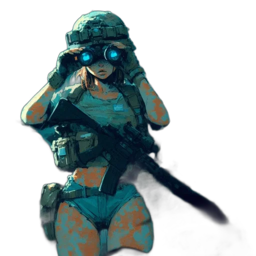 weapon, robot, mask, dress transparent PNG cut-out