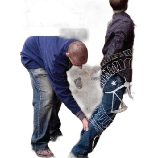 jacket, shoes, weapon, staff transparent PNG cut-out
