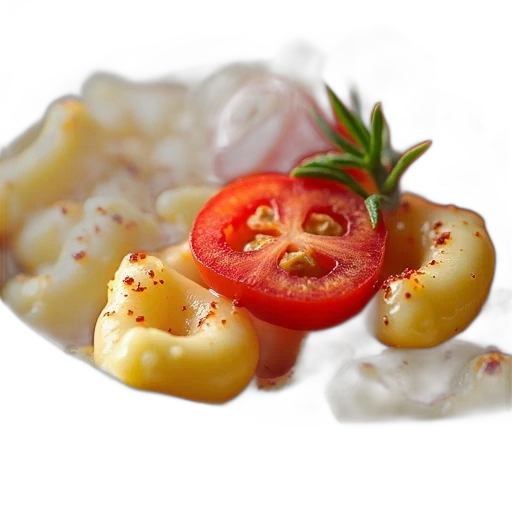 food, crown, photorealistic, 3d render transparent PNG cut-out