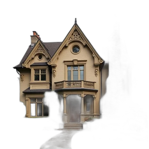 building, furniture, mask, 3d render transparent PNG cut-out