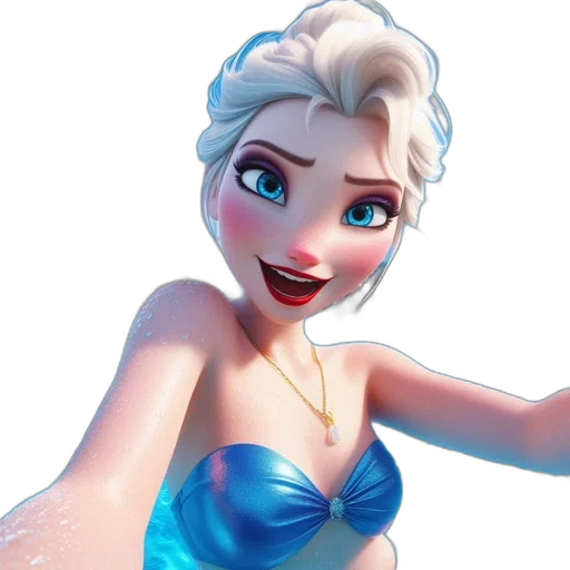 dress, 3d render, cartoon, concept art transparent PNG cut-out