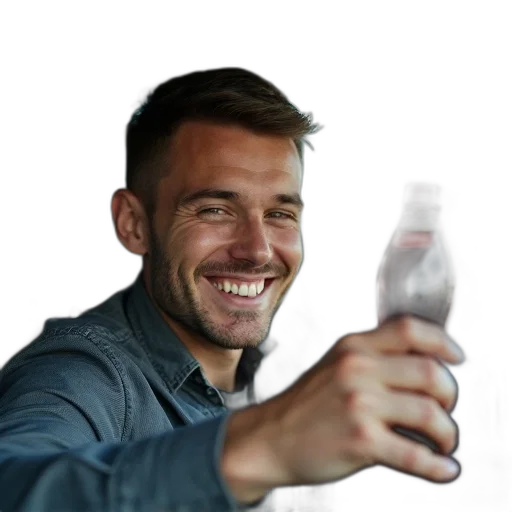 bottle, weapon, robot, face transparent PNG cut-out