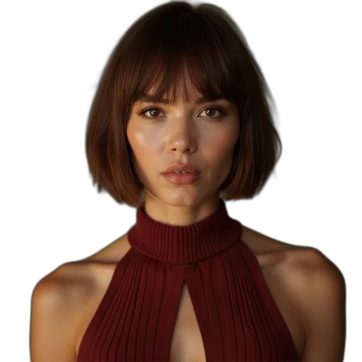 dress, face, jewelry, hair transparent PNG cut-out