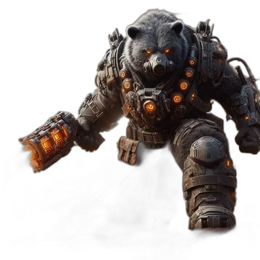 robot, weapon, creature, concept art transparent PNG cut-out