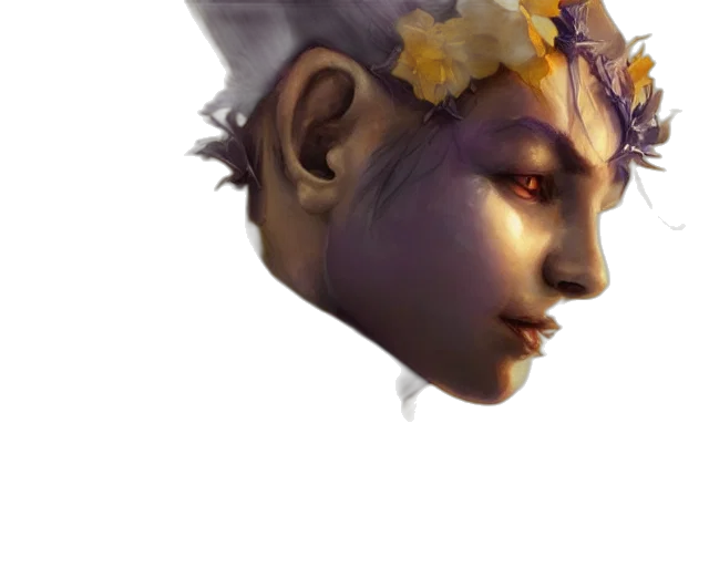 crown, face, mask, staff transparent PNG cut-out