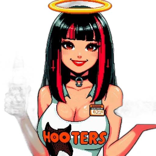staff, cartoon, pixel art, anime transparent PNG cut-out