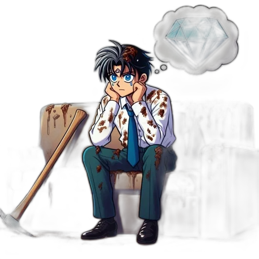 jacket, staff, umbrella, concept art transparent PNG cut-out