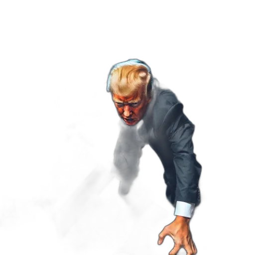 face, creature, staff, jacket transparent PNG cut-out