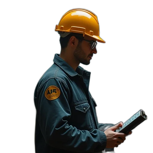 staff, jacket, robot, hat transparent PNG cut-out