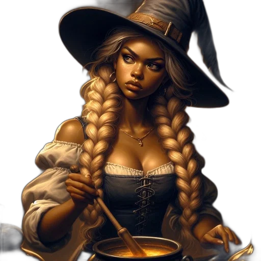 hat, jewelry, staff, dress transparent PNG cut-out