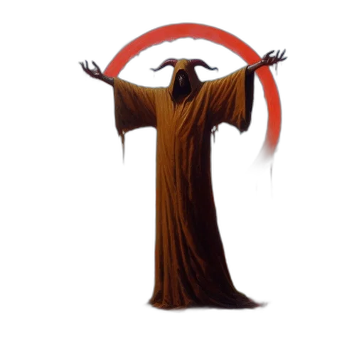 staff, dress, creature, concept art transparent PNG cut-out