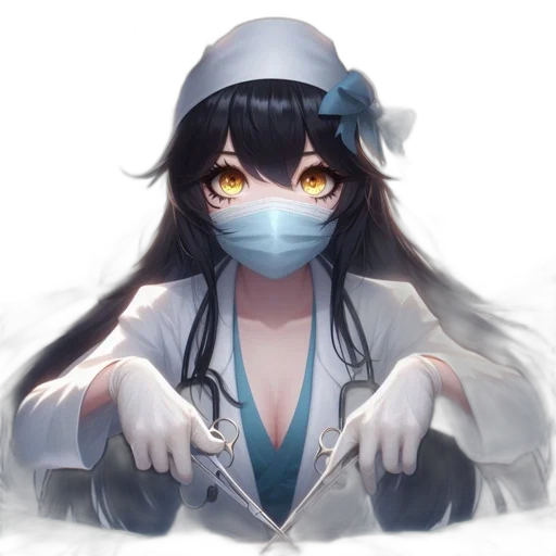 mask, staff, face, hat transparent PNG cut-out