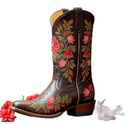 shoes, womens, cowboy, boot transparent PNG cut-out