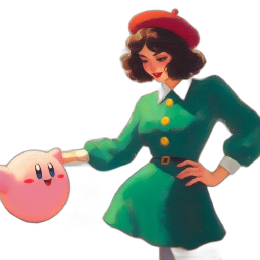 dress, hat, staff, concept art transparent PNG cut-out