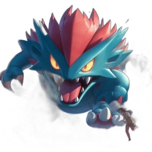 dragon, creature, staff, animal transparent PNG cut-out