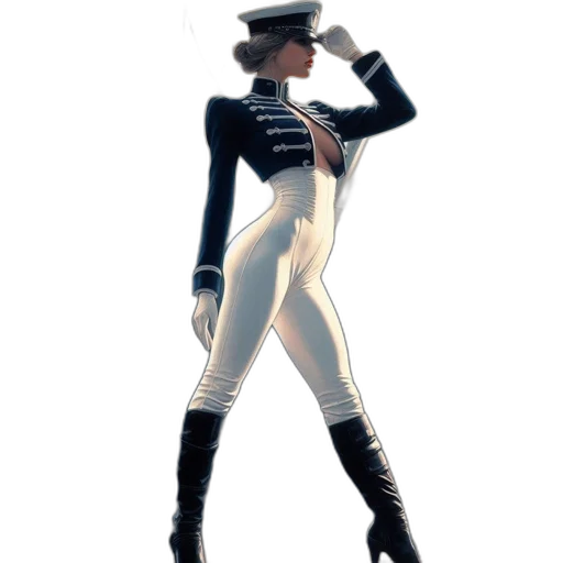 staff, hat, robot, jacket transparent PNG cut-out