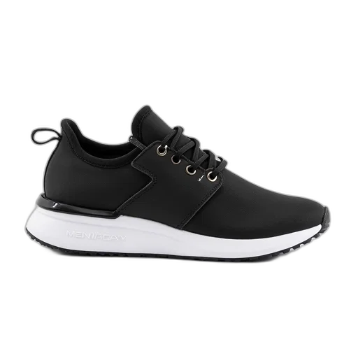 shoes, black, sneaker, white transparent PNG cut-out