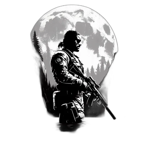 weapon, jacket, staff, pixel art transparent PNG cut-out