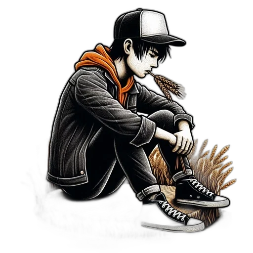 jacket, shoes, hat, cartoon transparent PNG cut-out