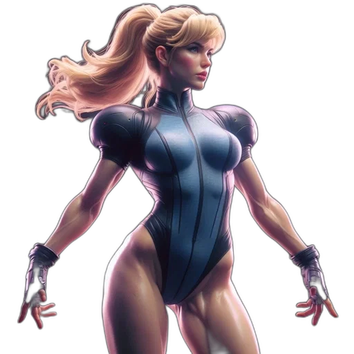 comic book art, concept art, cartoon, 3d render transparent PNG cut-out